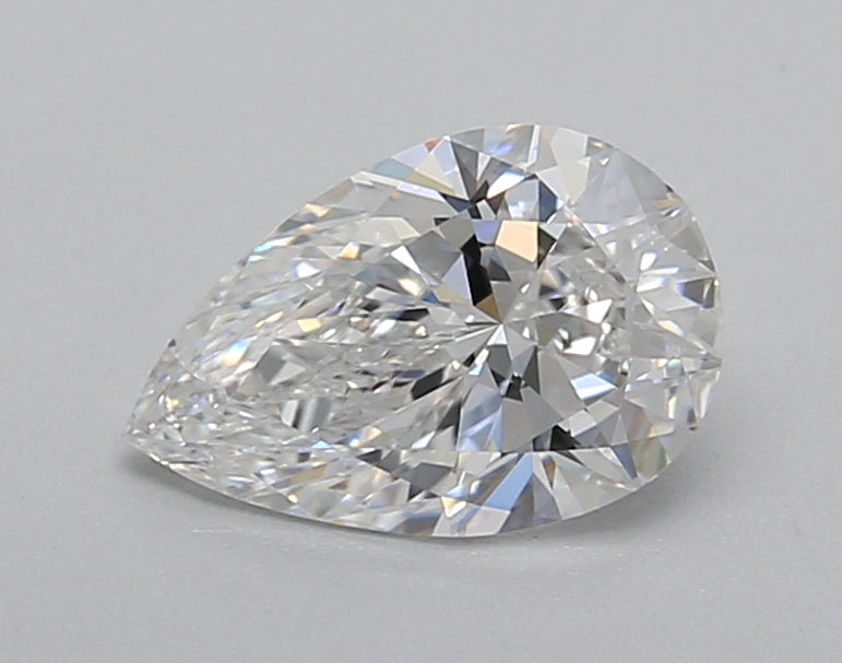 1.02 Carat Pear Shaped, Excellent Cut, D Color, VVS2 Clarity, IGI Certified Lab Grown Diamond