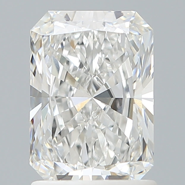 1.58 Carat Radiant Shaped, Excellent Cut, E Color, VVS2 Clarity, IGI Certified Lab Grown Diamond