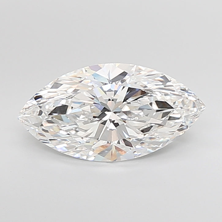 5.07 Carat Marquise Shaped, Ideal Cut, E Color, VVS2 Clarity, IGI Certified Lab Grown Diamond