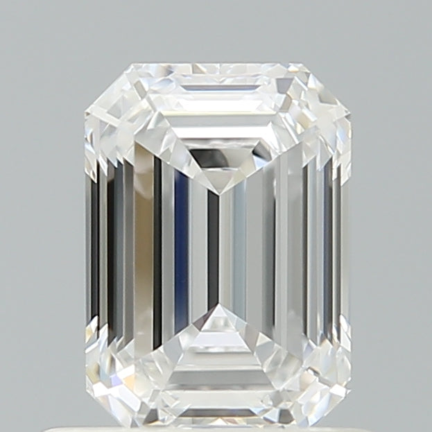 0.91 Carat Emerald Shaped, Ideal Cut, D Color, VVS2 Clarity, IGI Certified Lab Grown Diamond