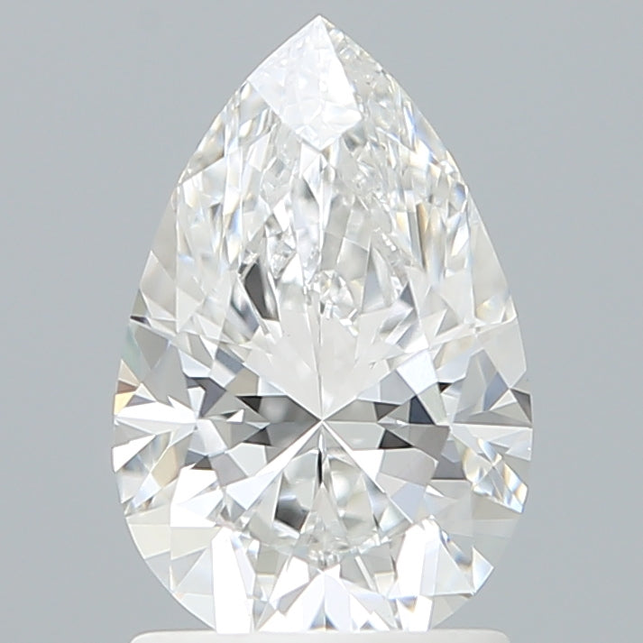 1.55 Carat Pear Shaped, Excellent Cut, E Color, VVS2 Clarity, IGI Certified Lab Grown Diamond