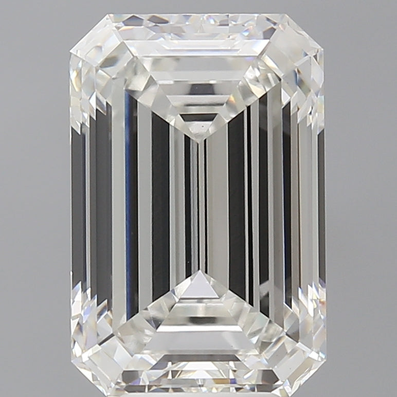 6.54 Carat Emerald Shaped, Ideal Cut, F Color, VS1 Clarity, IGI Certified Lab Grown Diamond