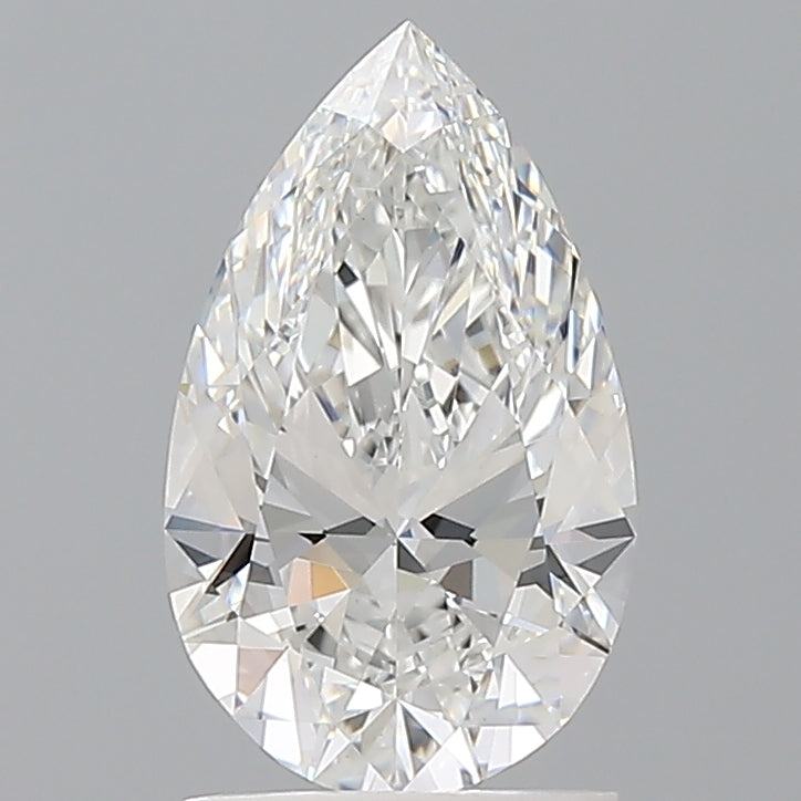 1.59 Carat Pear Shaped, Ideal Cut, E Color, VVS2 Clarity, IGI Certified Lab Grown Diamond