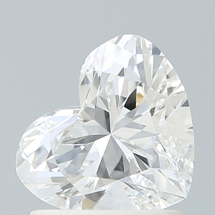 1.21 Carat Heart Shaped, Ideal Cut, D Color, VS1 Clarity, IGI Certified Lab Grown Diamond