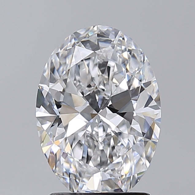 2.03 Carat Oval Shaped, Excellent Cut, D Color, VVS2 Clarity, IGI Certified Lab Grown Diamond