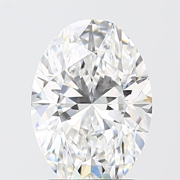 2.10 Carat Oval Shaped, Excellent Cut, D Color, VVS2 Clarity, IGI Certified Lab Grown Diamond