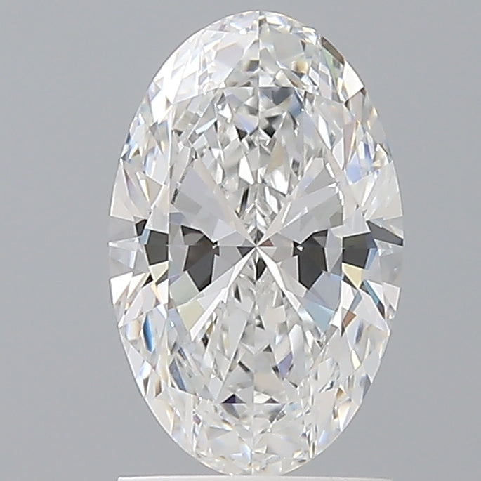 1.50 Carat Oval Shaped, Ideal Cut, E Color, VVS2 Clarity, IGI Certified Lab Grown Diamond