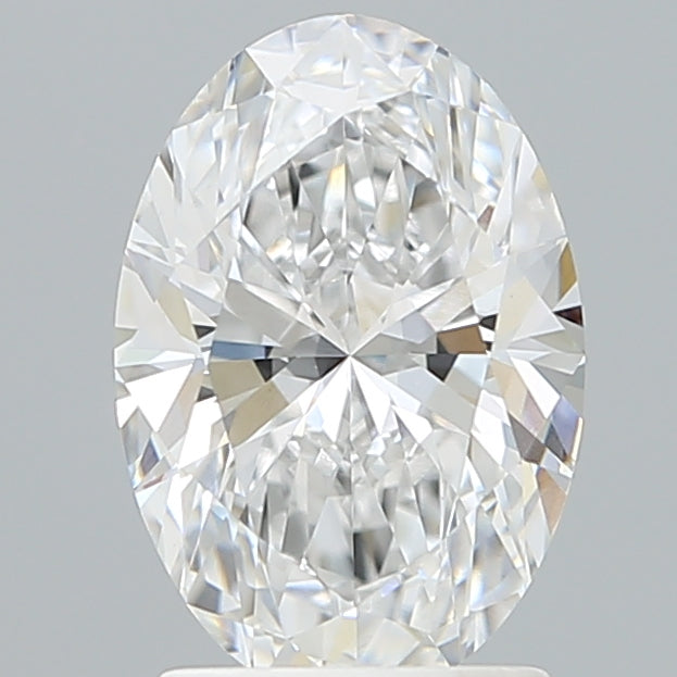 2.06 Carat Oval Shaped, Ideal Cut, D Color, VVS2 Clarity, IGI Certified Lab Grown Diamond