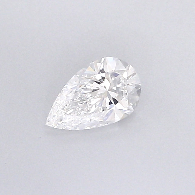 0.34 Carat Pear Shaped, Very Good Cut, D Color, VVS2 Clarity, IGI Certified Lab Grown Diamond