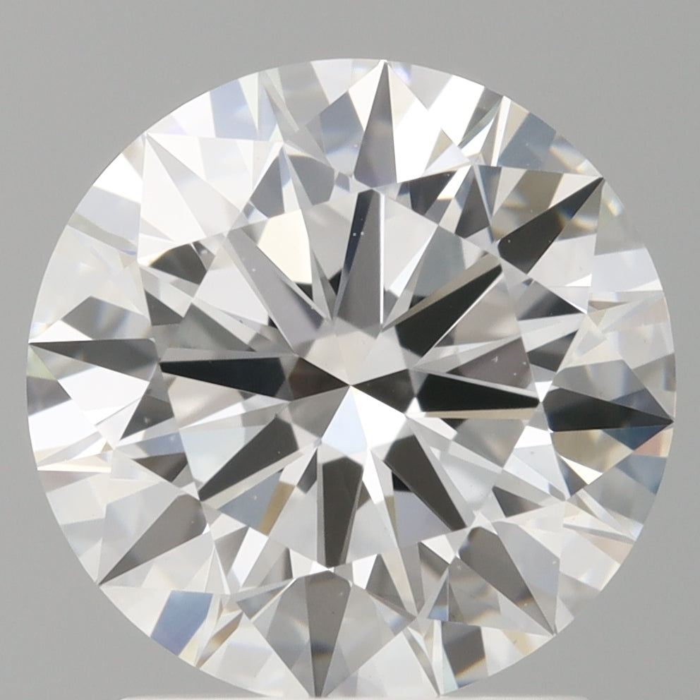 2.02 Carat Round Shaped, Ideal Cut, E Color, VVS2 Clarity, IGI Certified Lab Grown Diamond