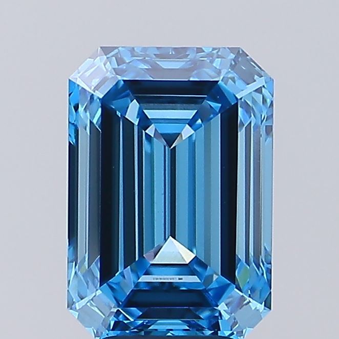 5.07 Carat Emerald Shaped, Ideal Cut, VVS2 Clarity, IGI Certified Lab Grown Diamond