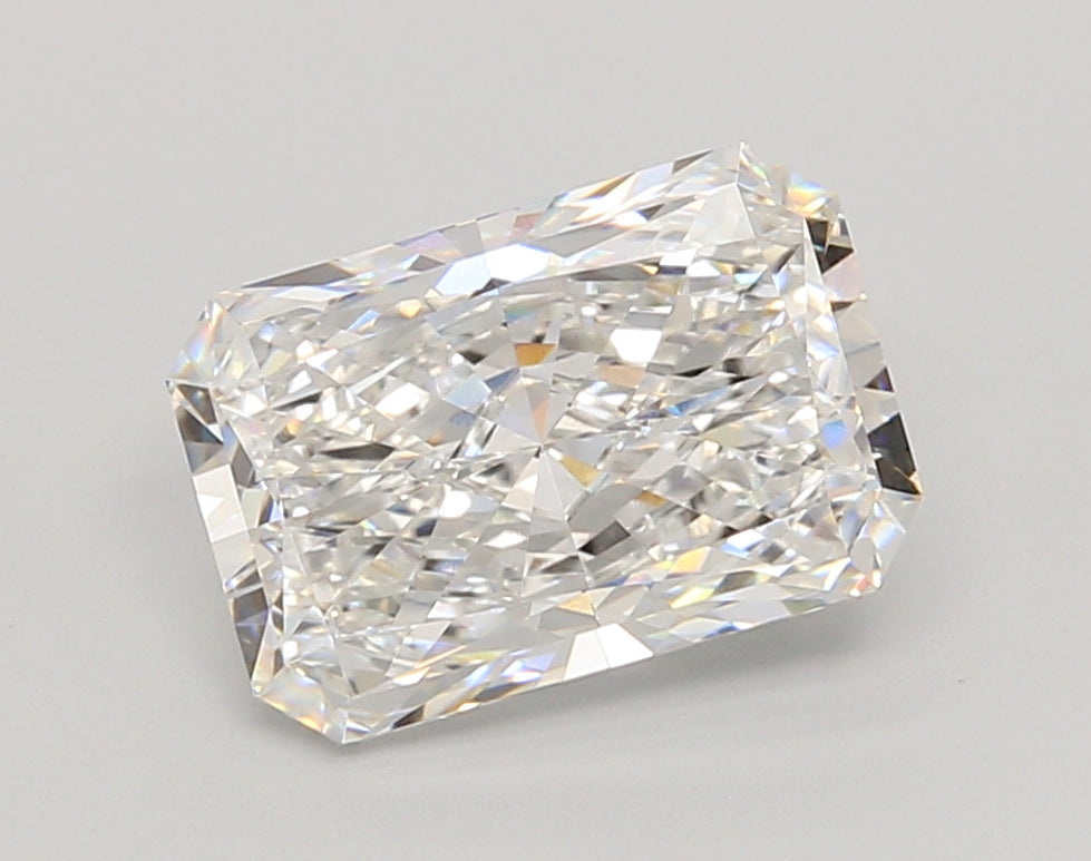 3.03 Carat Radiant Shaped, Ideal Cut, E Color, VS1 Clarity, IGI Certified Lab Grown Diamond