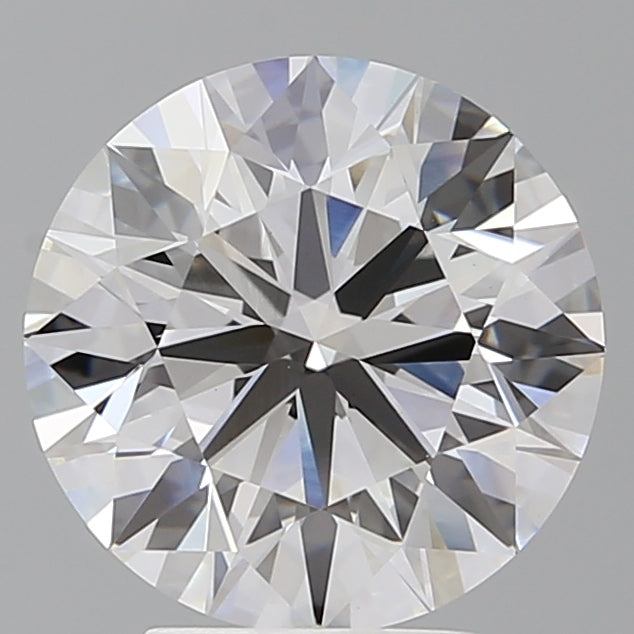 4.02 Carat Round Shaped, Ideal Cut, E Color, VVS2 Clarity, IGI Certified Lab Grown Diamond