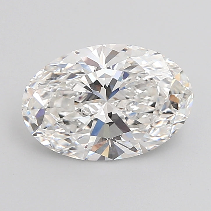 3.08 Carat Oval Shaped, Ideal Cut, E Color, VVS2 Clarity, IGI Certified Lab Grown Diamond