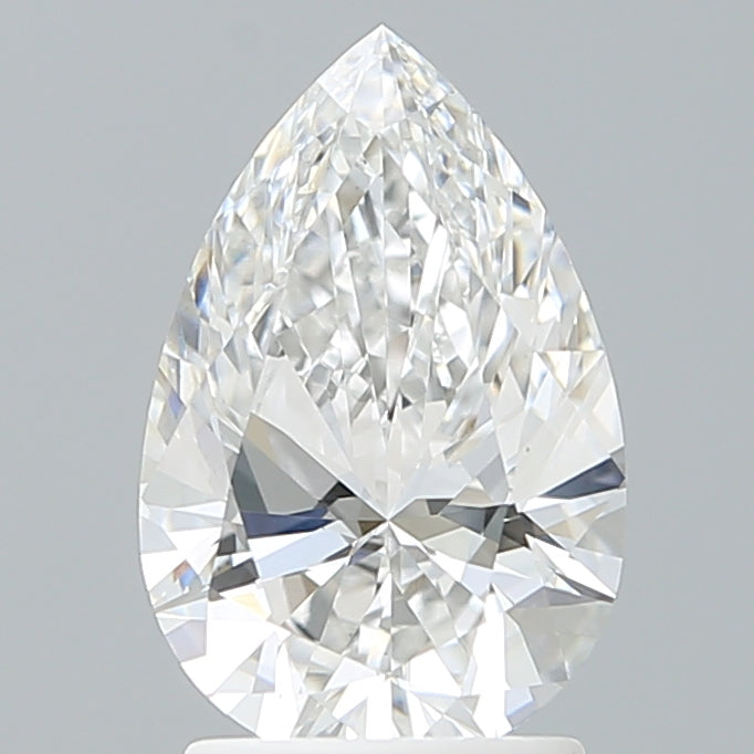 2.08 Carat Pear Shaped, Ideal Cut, E Color, VS1 Clarity, IGI Certified Lab Grown Diamond