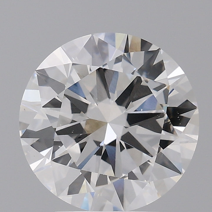 3.01 Carat Round Shaped, Excellent Cut, E Color, VS2 Clarity, IGI Certified Lab Grown Diamond