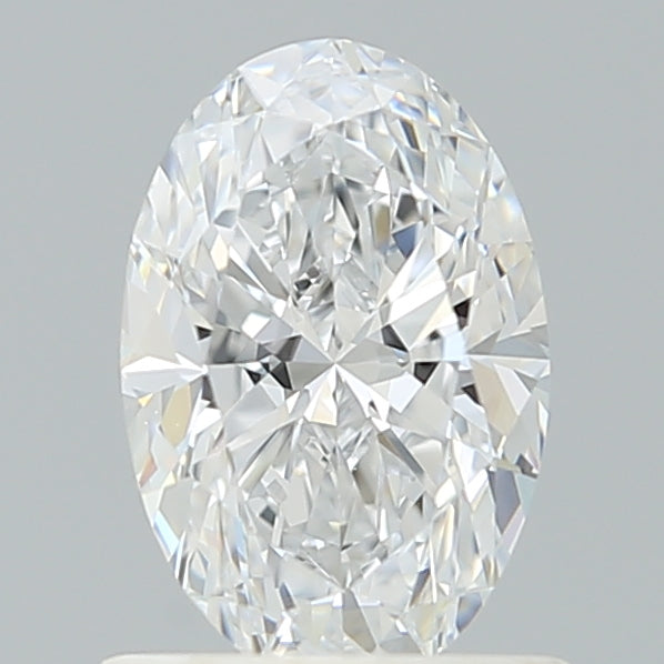 0.95 Carat Oval Shaped, Excellent Cut, D Color, VVS2 Clarity, IGI Certified Lab Grown Diamond
