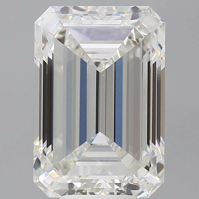 8.50 Carat Emerald Shaped, Ideal Cut, F Color, VS1 Clarity, IGI Certified Lab Grown Diamond