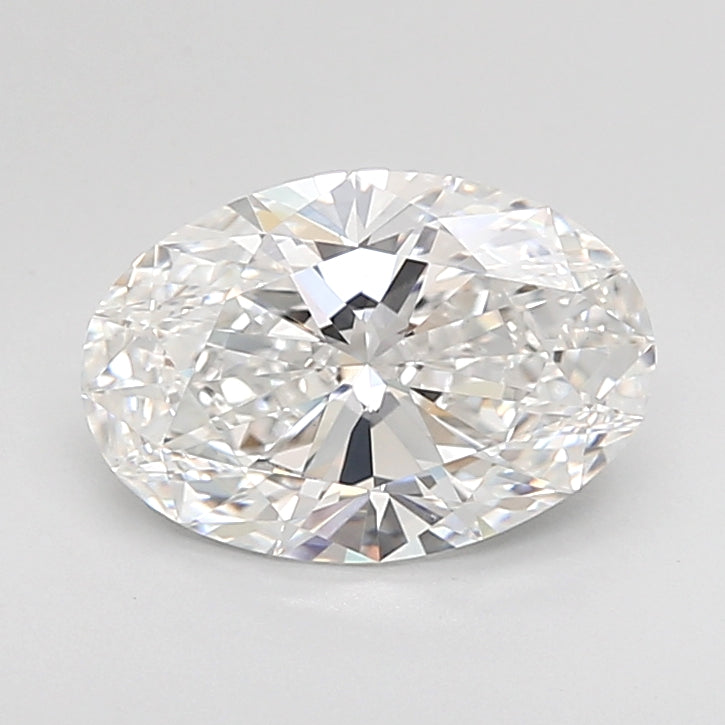 2.01 Carat Oval Shaped, Ideal Cut, D Color, VVS2 Clarity, IGI Certified Lab Grown Diamond
