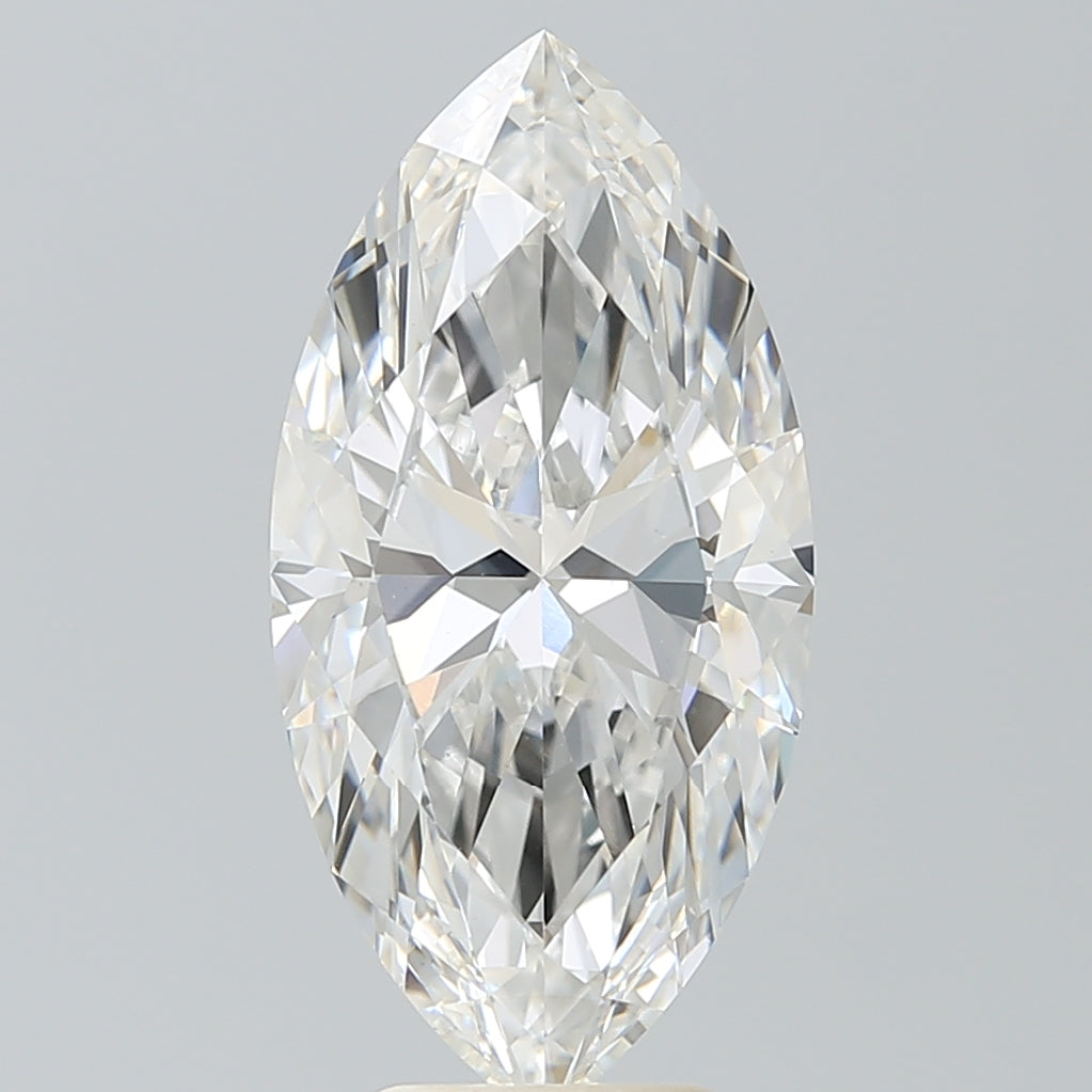5.31 Carat Marquise Shaped, Ideal Cut, F Color, VS1 Clarity, IGI Certified Lab Grown Diamond