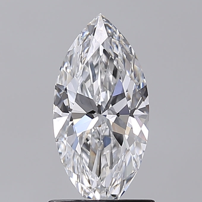 1.09 Carat Marquise Shaped, Ideal Cut, D Color, VVS2 Clarity, IGI Certified Lab Grown Diamond