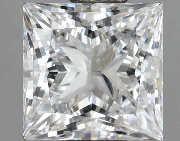 1.13 Carat Princess Shaped, Ideal Cut, D Color, VVS1 Clarity, IGI Certified Lab Grown Diamond