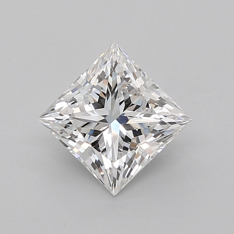 1.76 Carat Princess Shaped, Excellent Cut, E Color, VS1 Clarity, IGI Certified Lab Grown Diamond