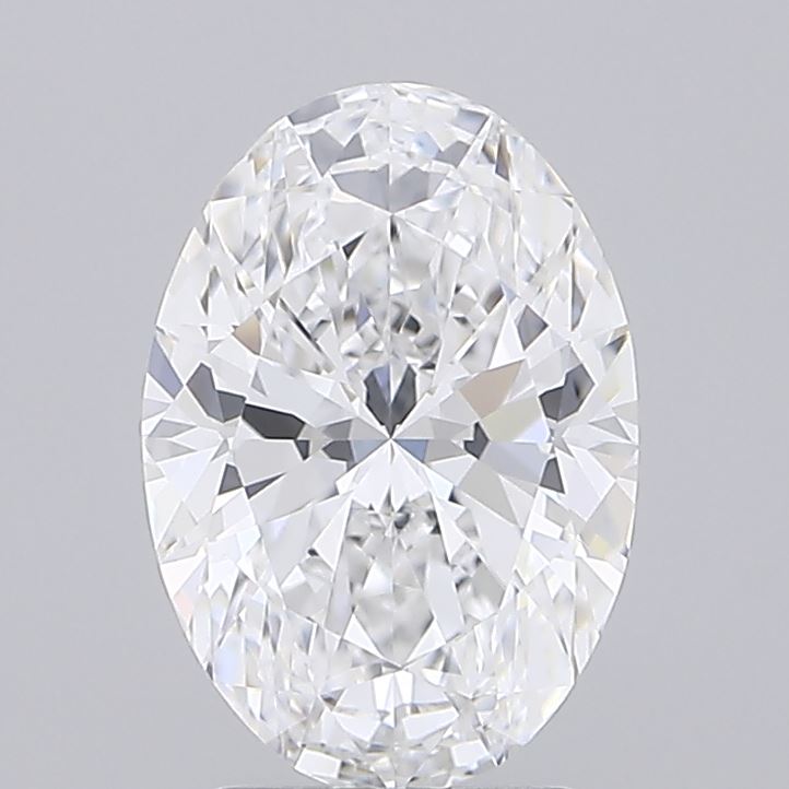 2.65 Carat Oval Shaped, Excellent Cut, D Color, IF Clarity, IGI Certified Lab Grown Diamond