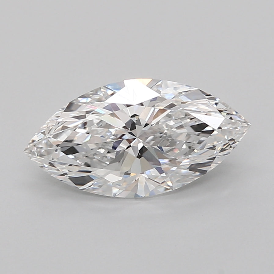 2.50 Carat Marquise Shaped, Ideal Cut, D Color, VVS2 Clarity, IGI Certified Lab Grown Diamond
