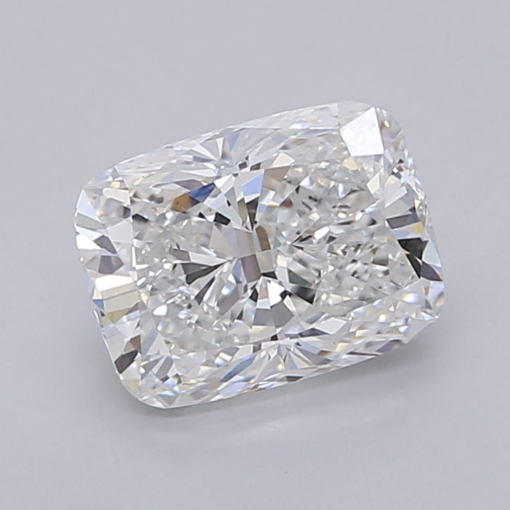 2.04 Carat Cushion Shaped, Excellent Cut, D Color, VVS2 Clarity, IGI Certified Lab Grown Diamond