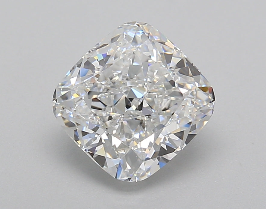 2.02 Carat Cushion Shaped, Excellent Cut, D Color, VVS2 Clarity, IGI Certified Lab Grown Diamond