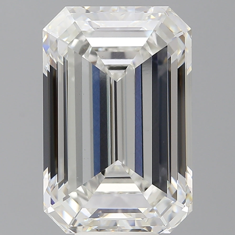 10.08 Carat Emerald Shaped, Ideal Cut, F Color, VS1 Clarity, IGI Certified Lab Grown Diamond