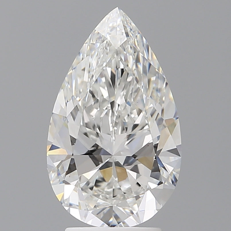 3.56 Carat Pear Shaped, Ideal Cut, E Color, VS1 Clarity, IGI Certified Lab Grown Diamond