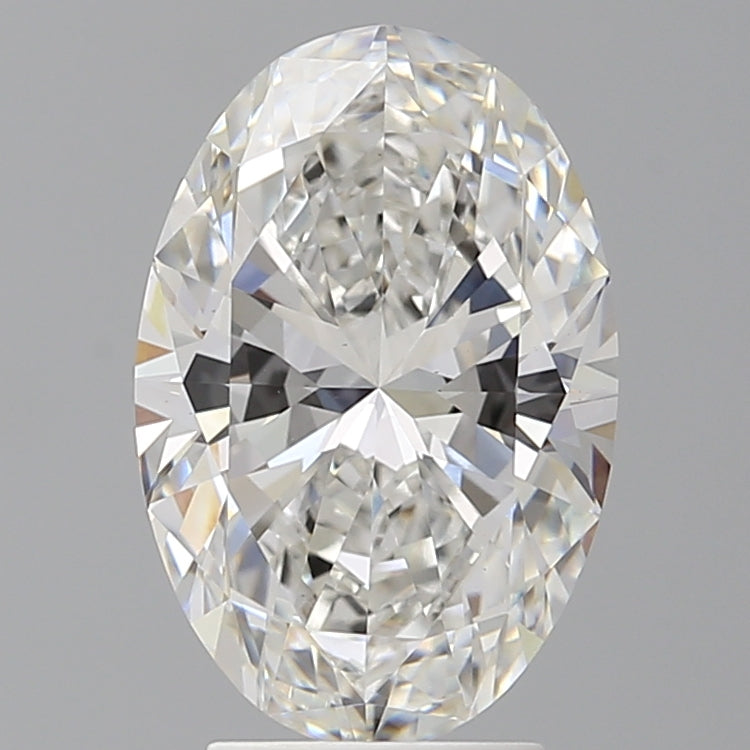 3.59 Carat Oval Shaped, Ideal Cut, F Color, VVS2 Clarity, IGI Certified Lab Grown Diamond
