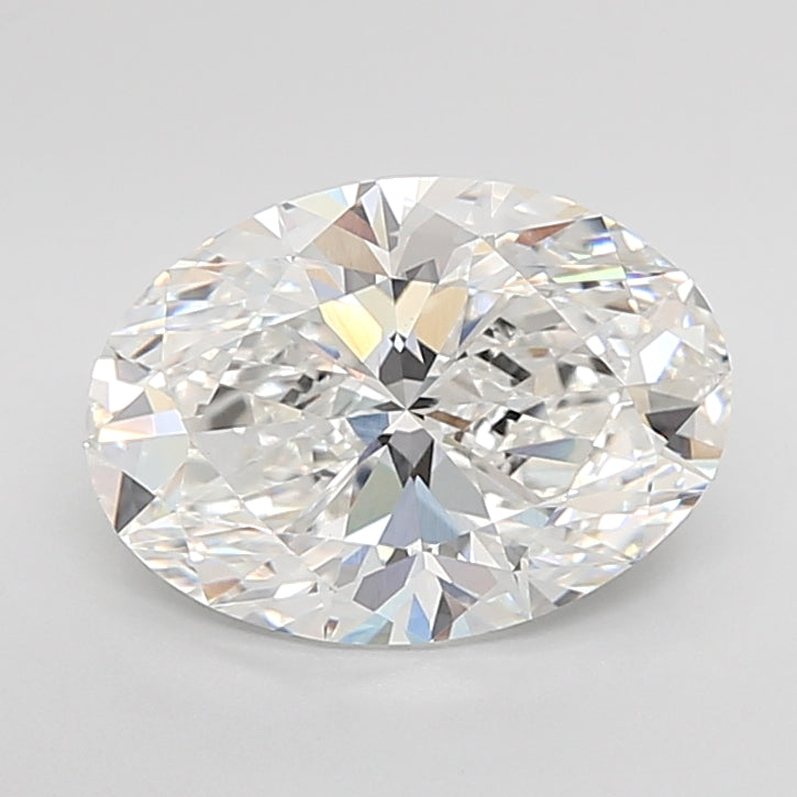 4.02 Carat Oval Shaped, Ideal Cut, E Color, VVS2 Clarity, IGI Certified Lab Grown Diamond
