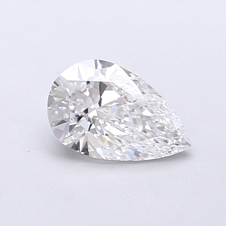 0.90 Carat Pear Shaped, Very Good Cut, D Color, VVS2 Clarity, IGI Certified Lab Grown Diamond