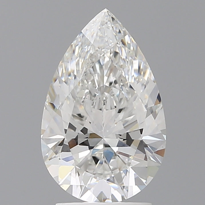 2.60 Carat Pear Shaped, Ideal Cut, E Color, VVS2 Clarity, IGI Certified Lab Grown Diamond