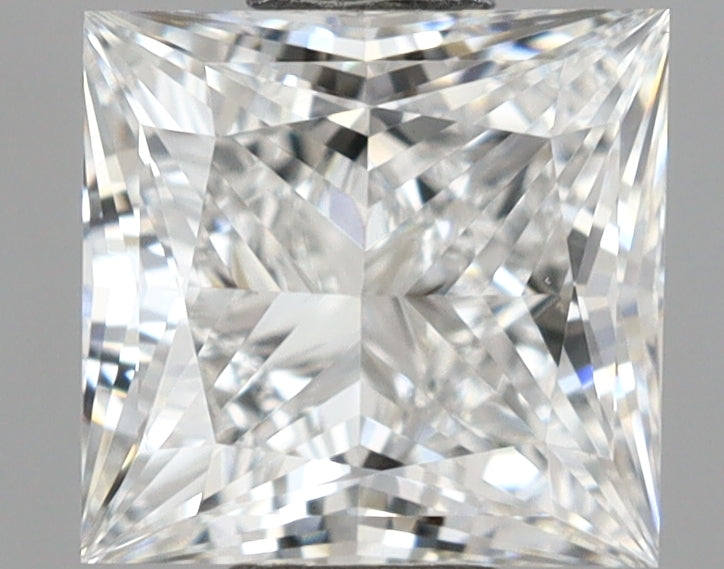 1.06 Carat Princess Shaped, Ideal Cut, E Color, VVS2 Clarity, IGI Certified Lab Grown Diamond