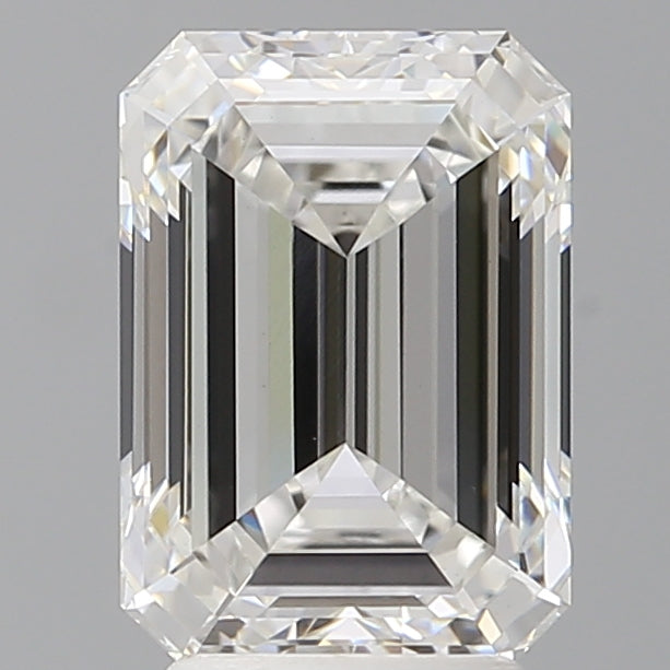 3.54 Carat Emerald Shaped, Ideal Cut, E Color, VVS2 Clarity, IGI Certified Lab Grown Diamond