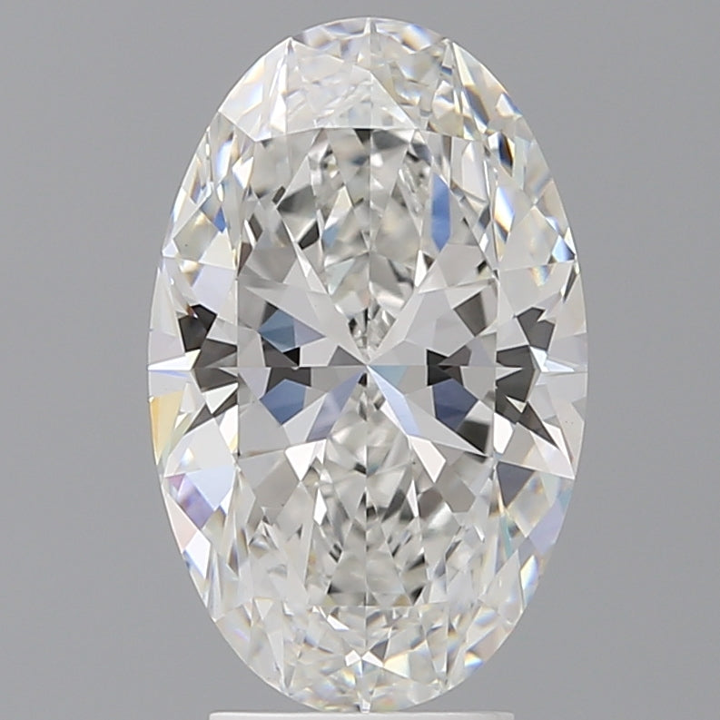 4.09 Carat Oval Shaped, Ideal Cut, F Color, VVS2 Clarity, IGI Certified Lab Grown Diamond