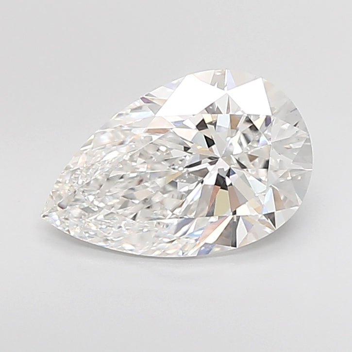 4.07 Carat Pear Shaped, Ideal Cut, E Color, VS1 Clarity, IGI Certified Lab Grown Diamond