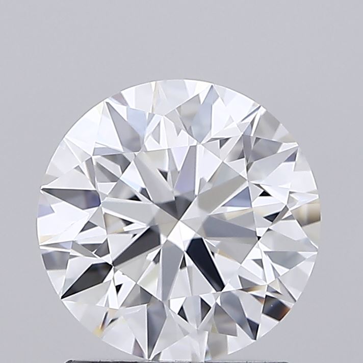 1.55 Carat Round Shaped, Ideal Cut, D Color, VVS2 Clarity, IGI Certified Lab Grown Diamond