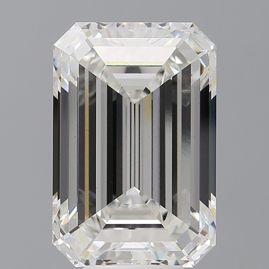 8.60 Carat Emerald Shaped, Ideal Cut, F Color, VS1 Clarity, IGI Certified Lab Grown Diamond