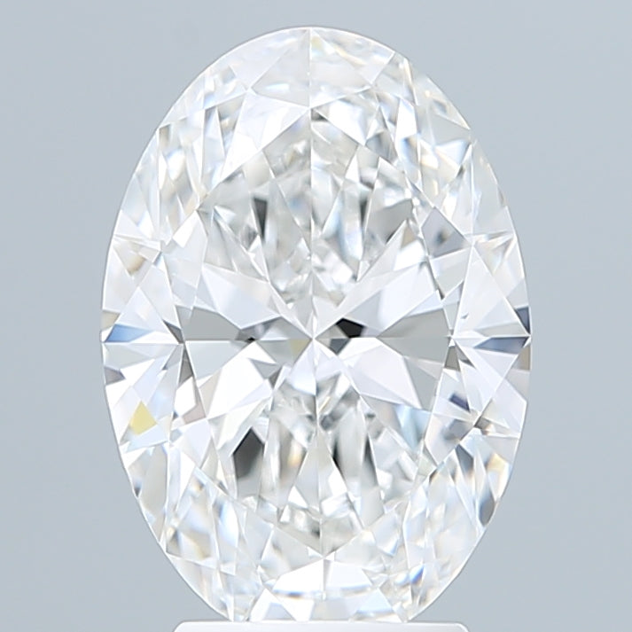 3.57 Carat Oval Shaped, Ideal Cut, E Color, VVS2 Clarity, IGI Certified Lab Grown Diamond
