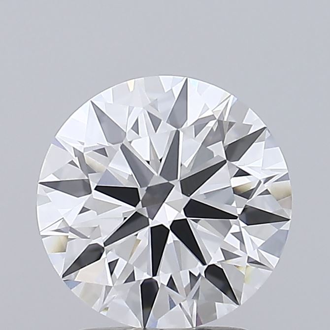 2.35 Carat Round Shaped, Ideal Cut, D Color, VVS2 Clarity, IGI Certified Lab Grown Diamond