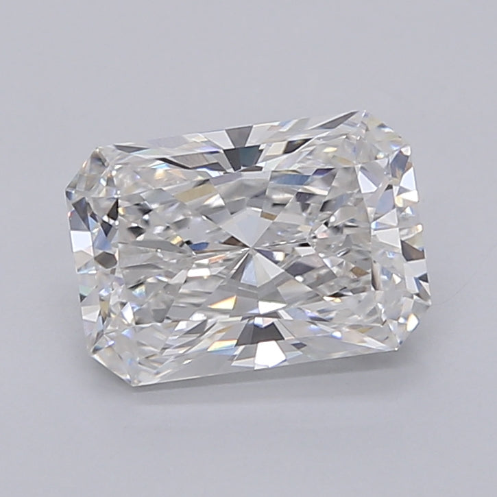2.00 Carat Radiant Shaped, Ideal Cut, E Color, VVS2 Clarity, IGI Certified Lab Grown Diamond