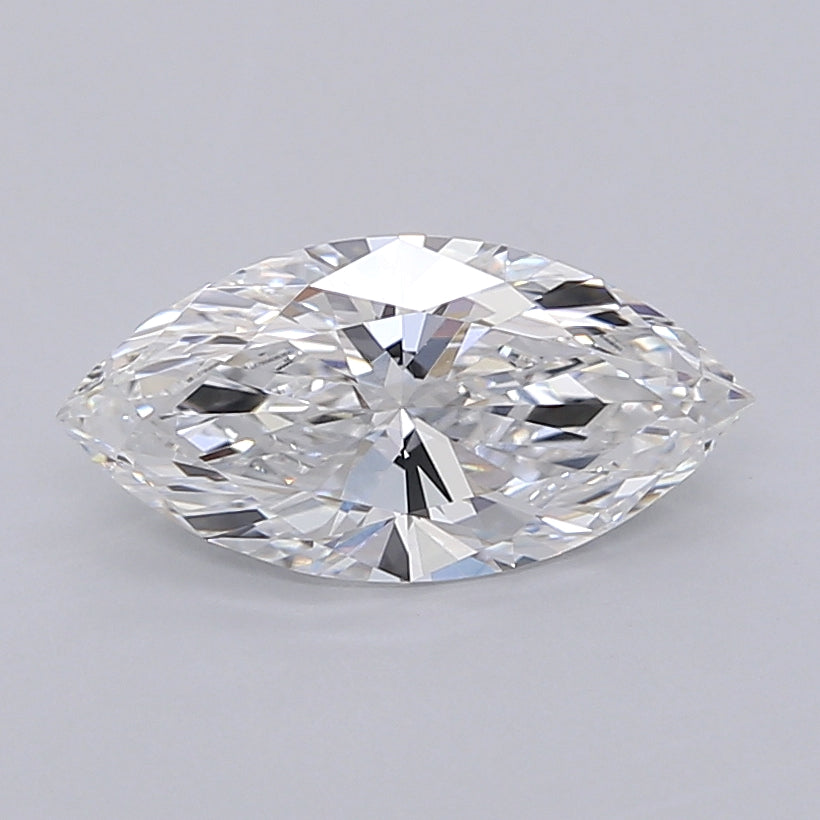 1.51 Carat Marquise Shaped, Ideal Cut, E Color, VVS2 Clarity, IGI Certified Lab Grown Diamond
