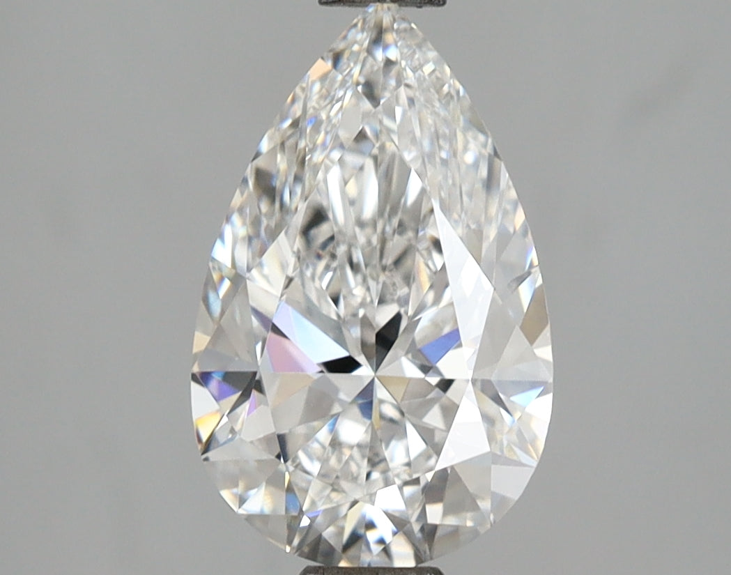 2.70 Carat Pear Shaped, Ideal Cut, D Color, VVS2 Clarity, IGI Certified Lab Grown Diamond