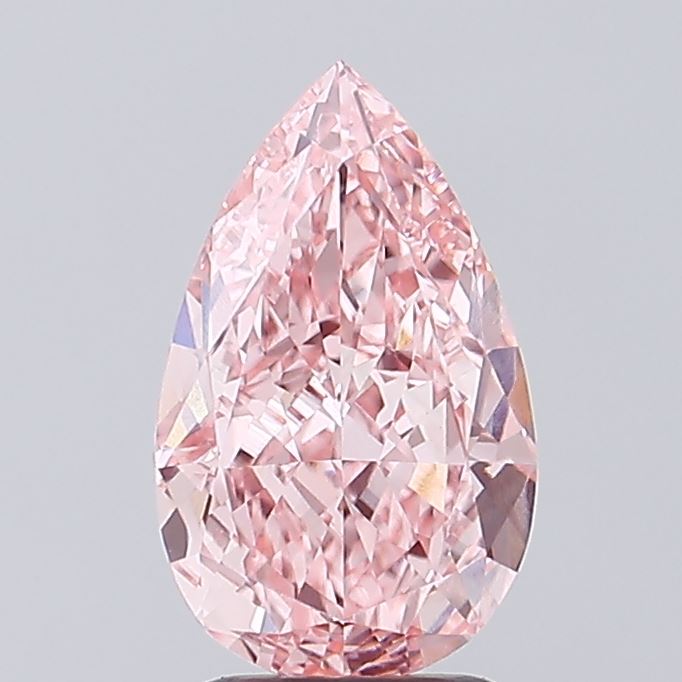 2.84 Carat Pear Shaped, Ideal Cut, VVS2 Clarity, IGI Certified Lab Grown Diamond