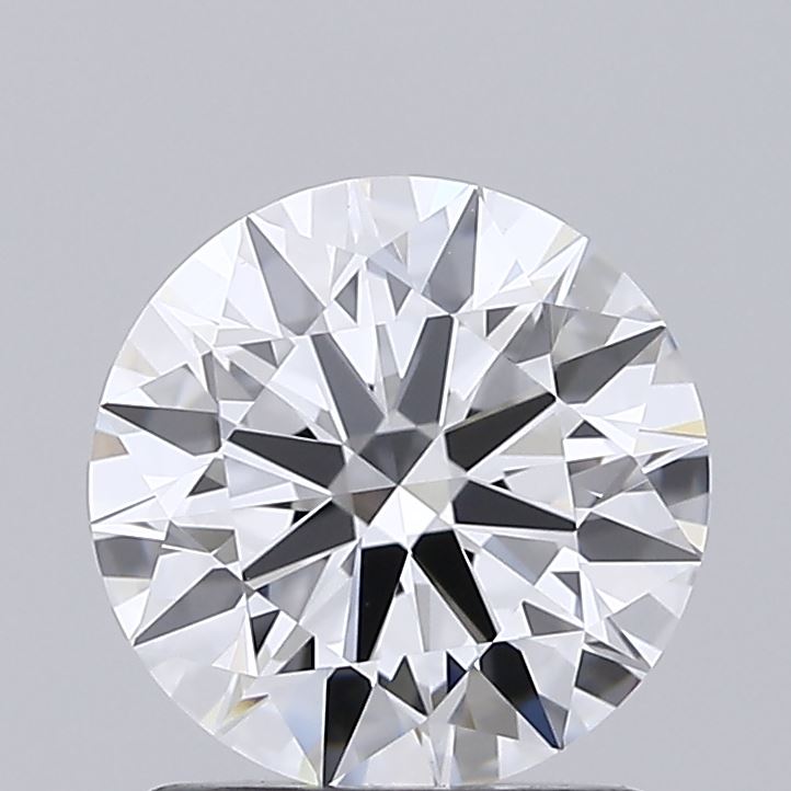 1.37 Carat Round Shaped, Ideal Cut, D Color, VVS2 Clarity, IGI Certified Lab Grown Diamond
